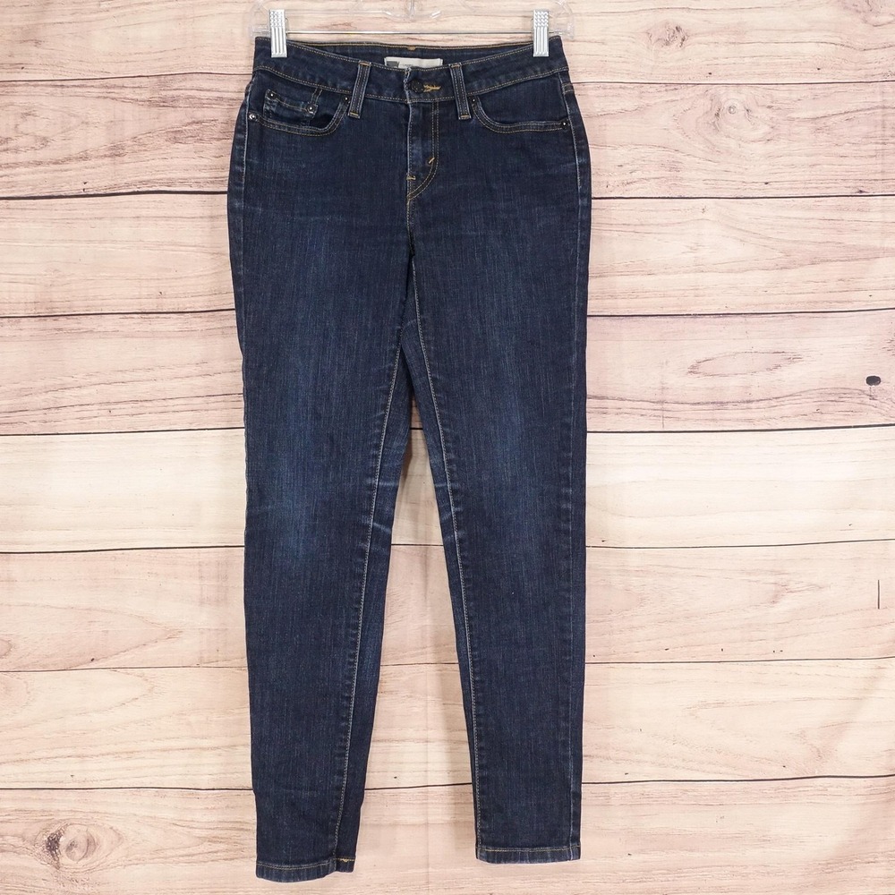 Levi's Legging Jeans Womens 5S Blue Dark Wash Mid Rise‎ Jegging Stretch